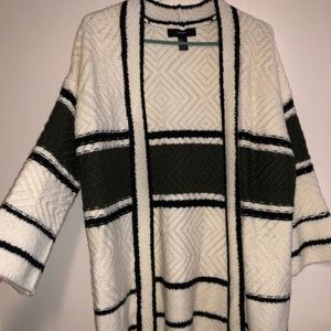 Long multi colored cardigan